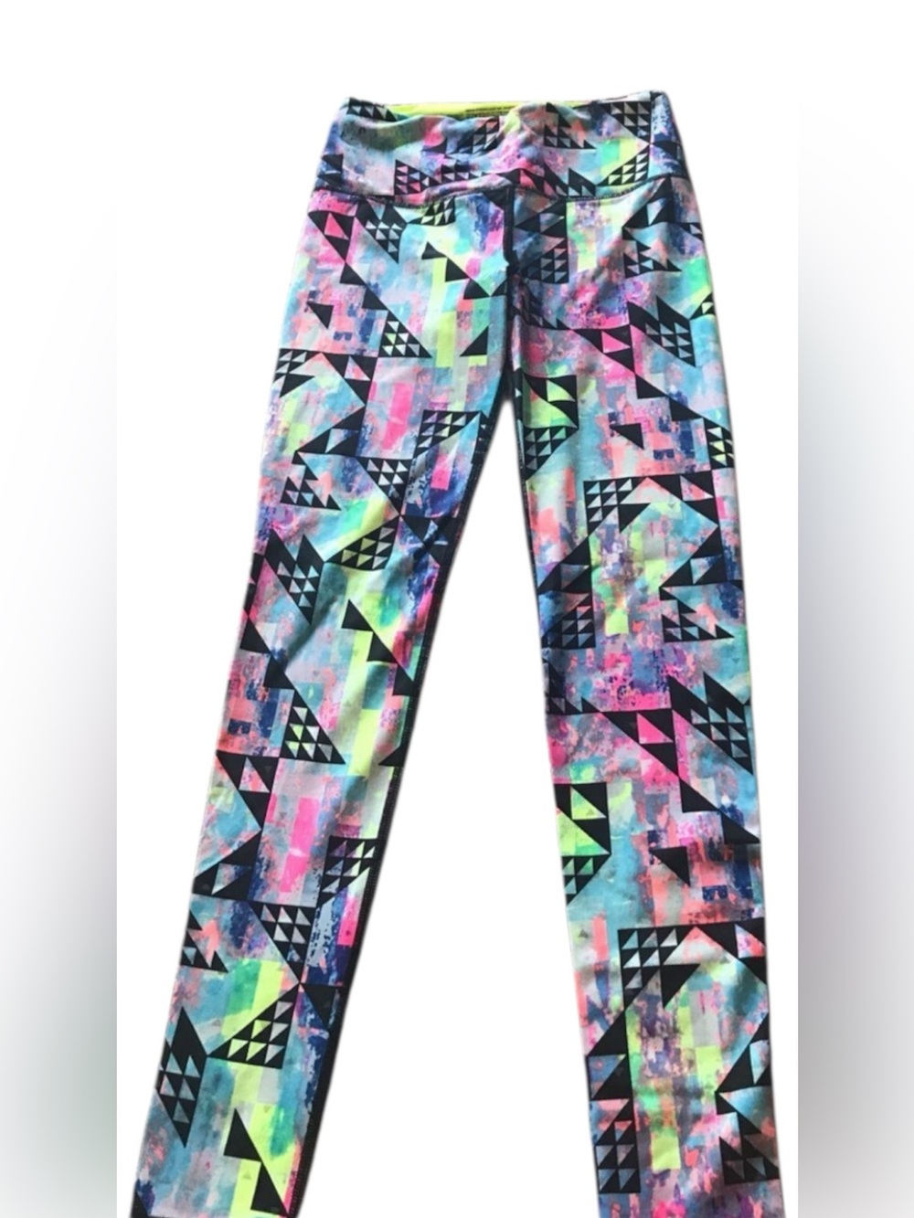 Victoria's Secret Multicolor Geometric Print Leggings Activewear | X-small